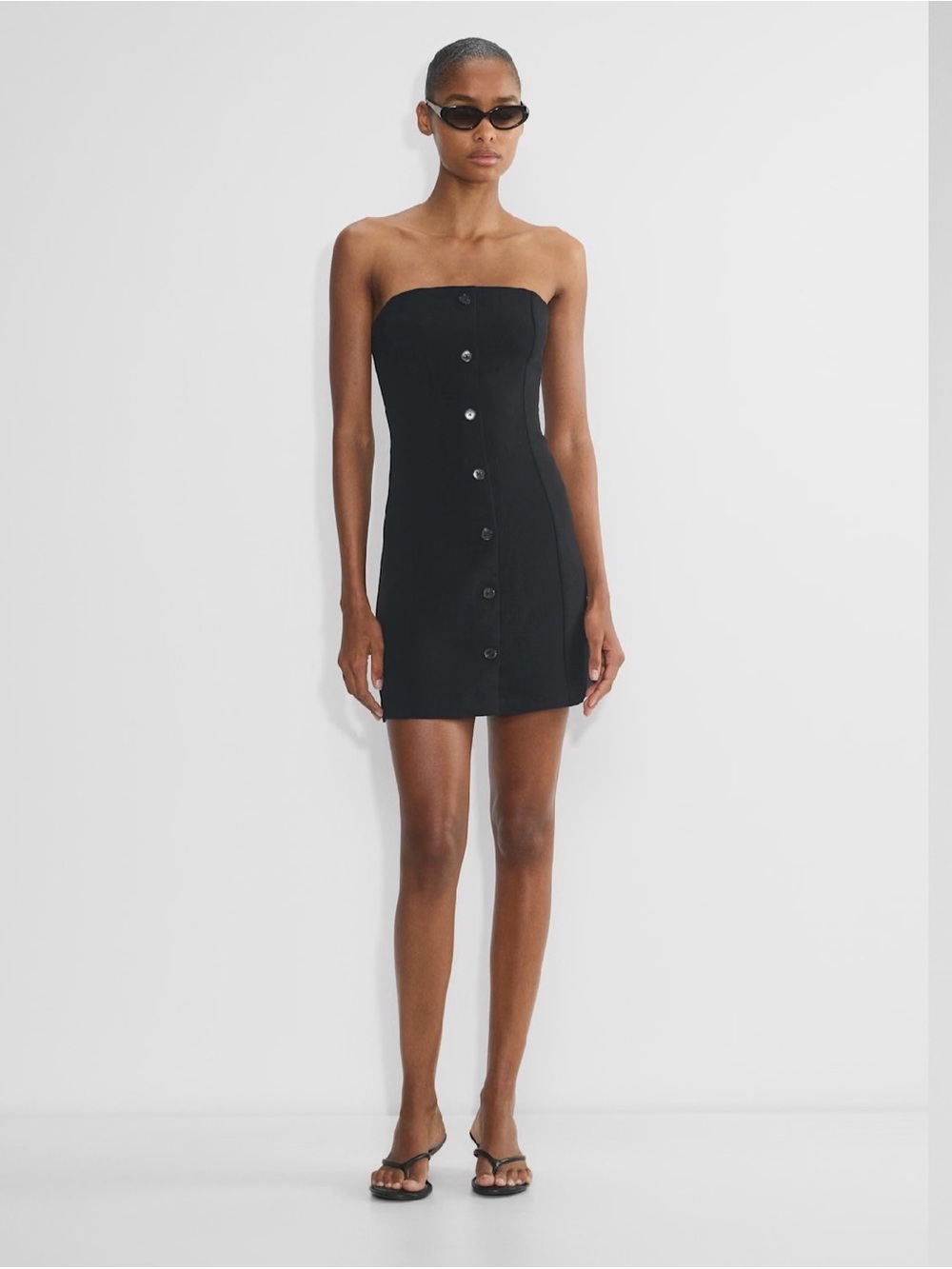 Aritzia Wilfred Rarity Dress Black Crepette Size 0